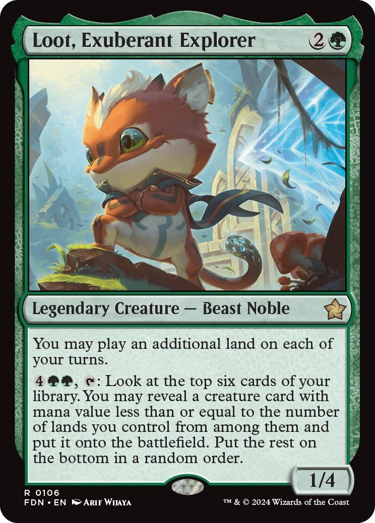 Loot Exuberant Explorer (106) [FDN] - MTG Single