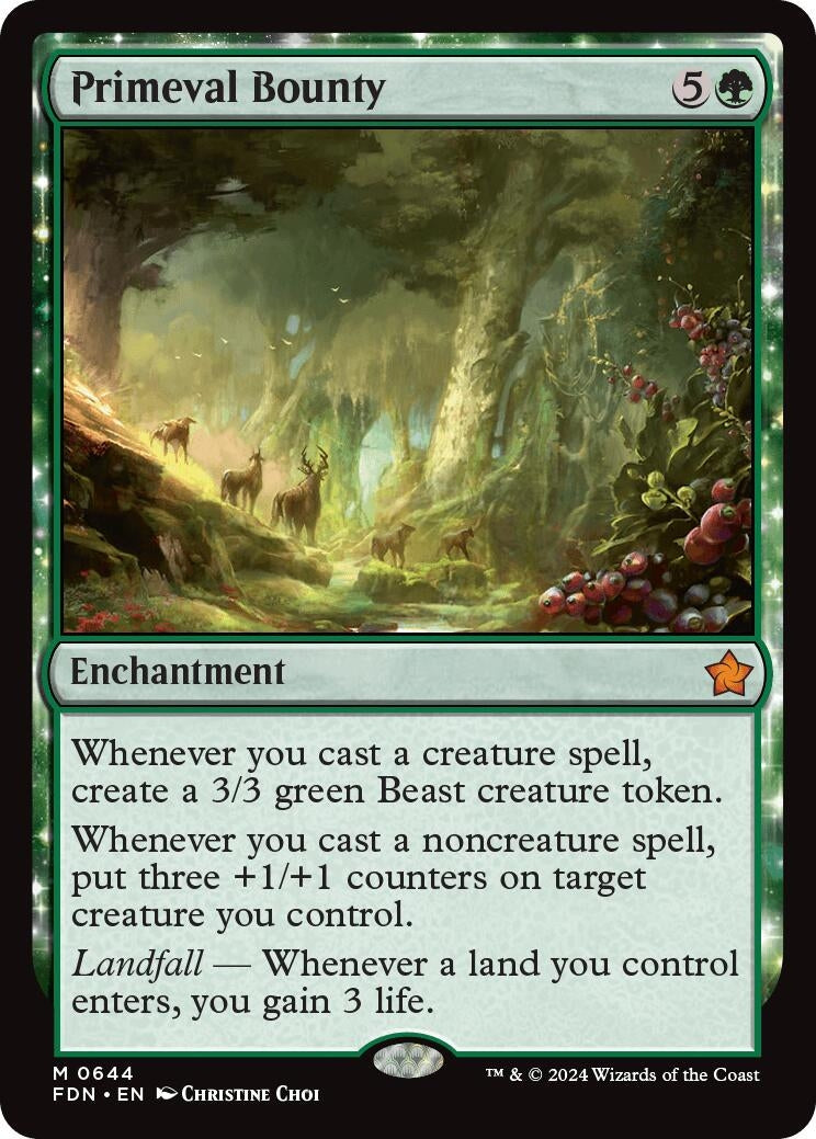 Primeval Bounty (644) [FDN] - MTG Single
