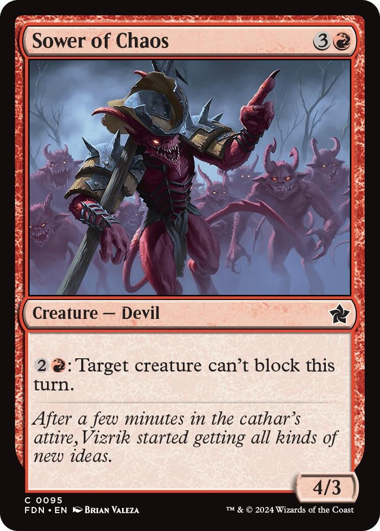 Sower of Chaos (95) [FDN] - MTG Single