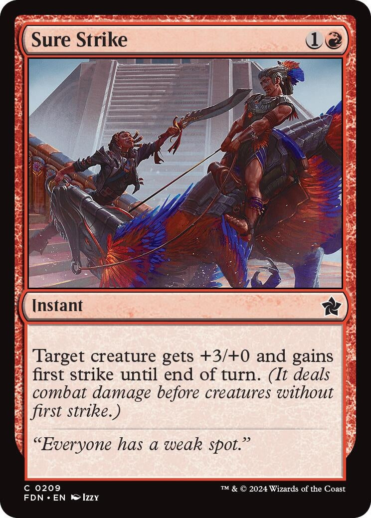 Sure Strike (209) [FDN] - MTG Single