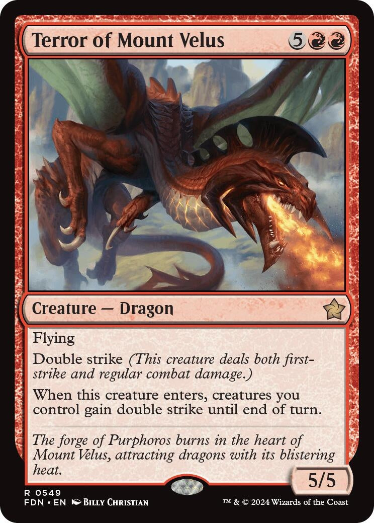 Terror of Mount Velus (549) [FDN] - MTG Single
