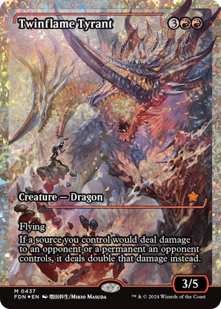 Twinflame Tyrant (Fracture Foil) (437) [FDN] - MTG Single