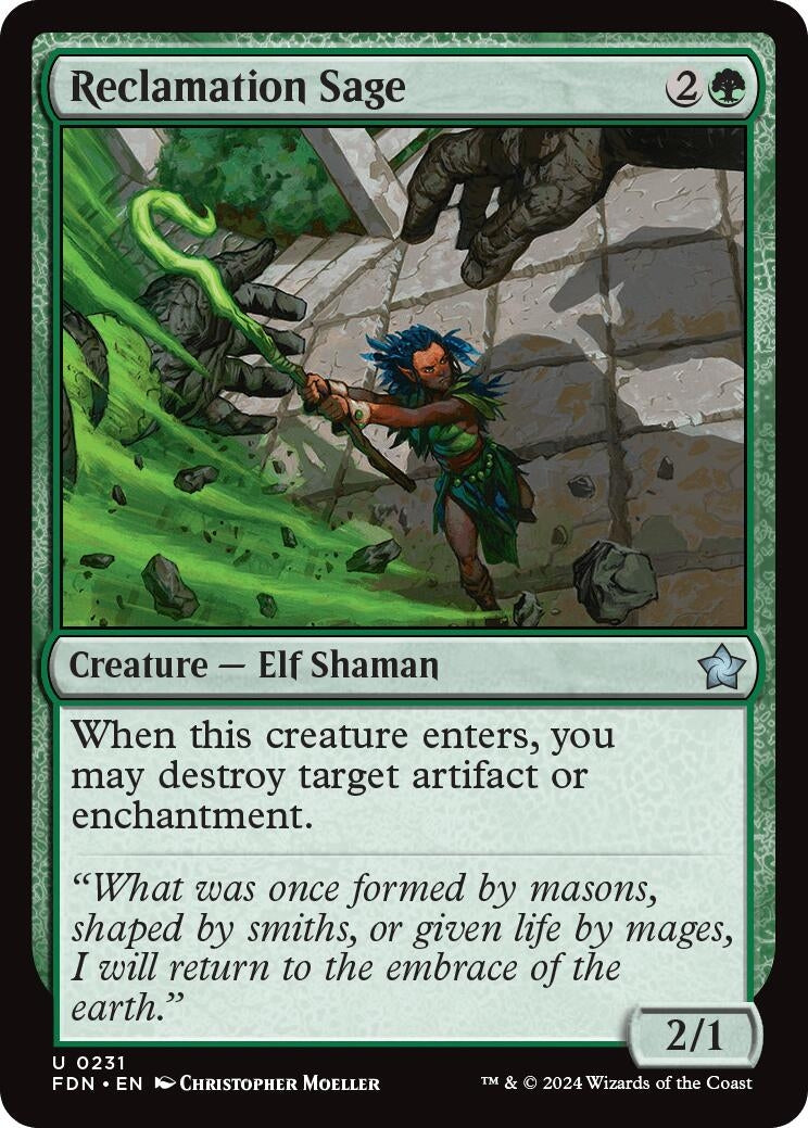 Reclamation Sage (231) [FDN] - MTG Single