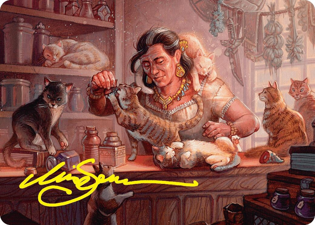 Cat Collector Art Card (1/54) (Gold-Stamped Signature) (1) [ASFDN] - MTG Single