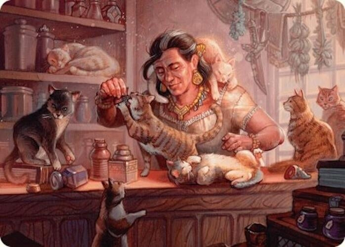 Cat Collector Art Card (1/54) (1) [ASFDN] - MTG Single