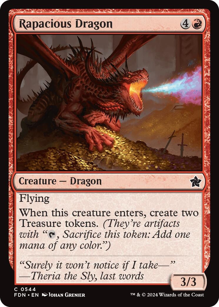 Rapacious Dragon (544) [FDN] - MTG Single