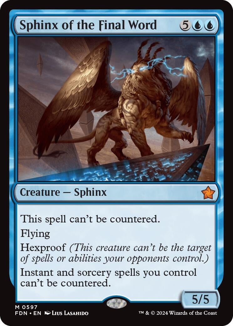 Sphinx of the Final Word (597) [FDN] - MTG Single