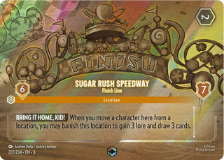 Sugar Rush Speedway - Finish Line (Enchanted) (207) (6) - Disney Lorcana Single