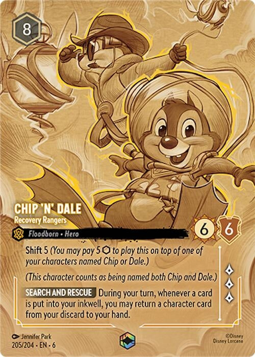Chip ’n’ Dale - Recovery Rangers (Enchanted) (205) (6) - Disney Lorcana Single