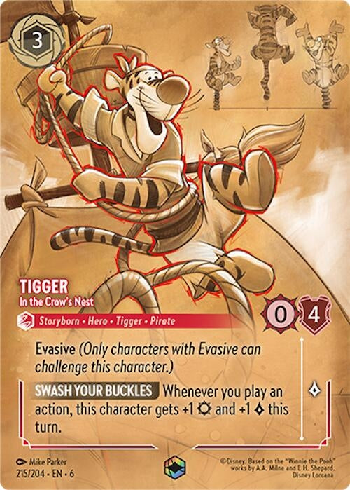 Tigger - In the Crow’s Nest (Enchanted) (215) (6) - Disney Lorcana Single