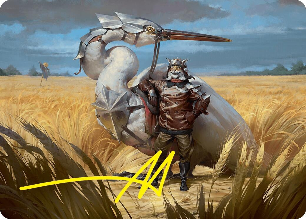 Skyknight Squire Art Card (4/54) (Stamped Signature) (4) [ASFDN] - MTG Single