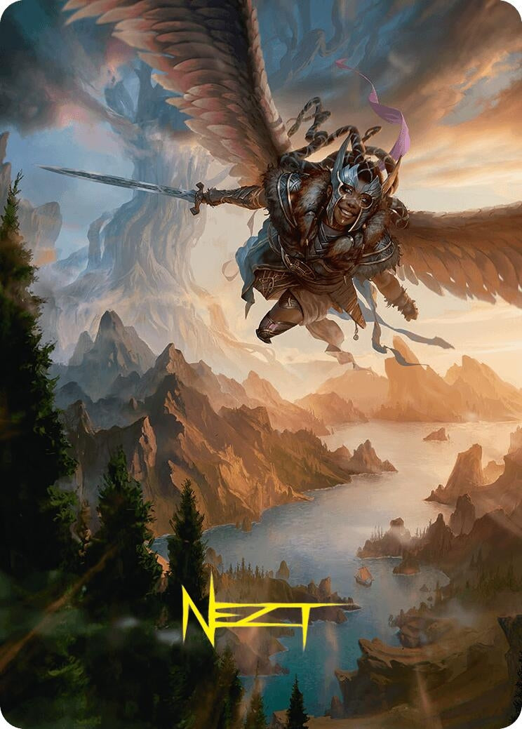 Youthful Valkyrie Art Card (28/54) (Gold-Stamped Signature) (28) [ASFDN] - MTG Single