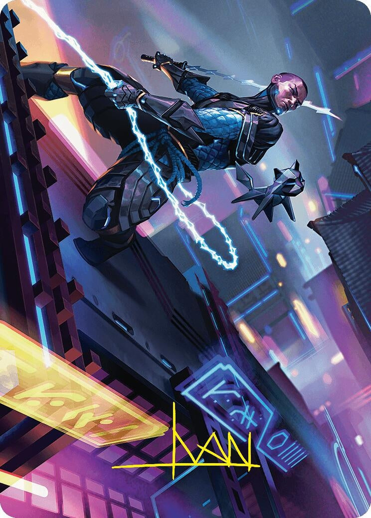Kaito Cunning Infiltrator Art Card (51/54) (Gold-Stamped Signature) (51) [ASFDN] - MTG Single