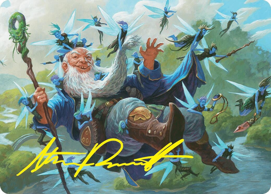Mischievous Mystic Art Card (7/54) (Gold-Stamped Signature) (7) [ASFDN] - MTG Single