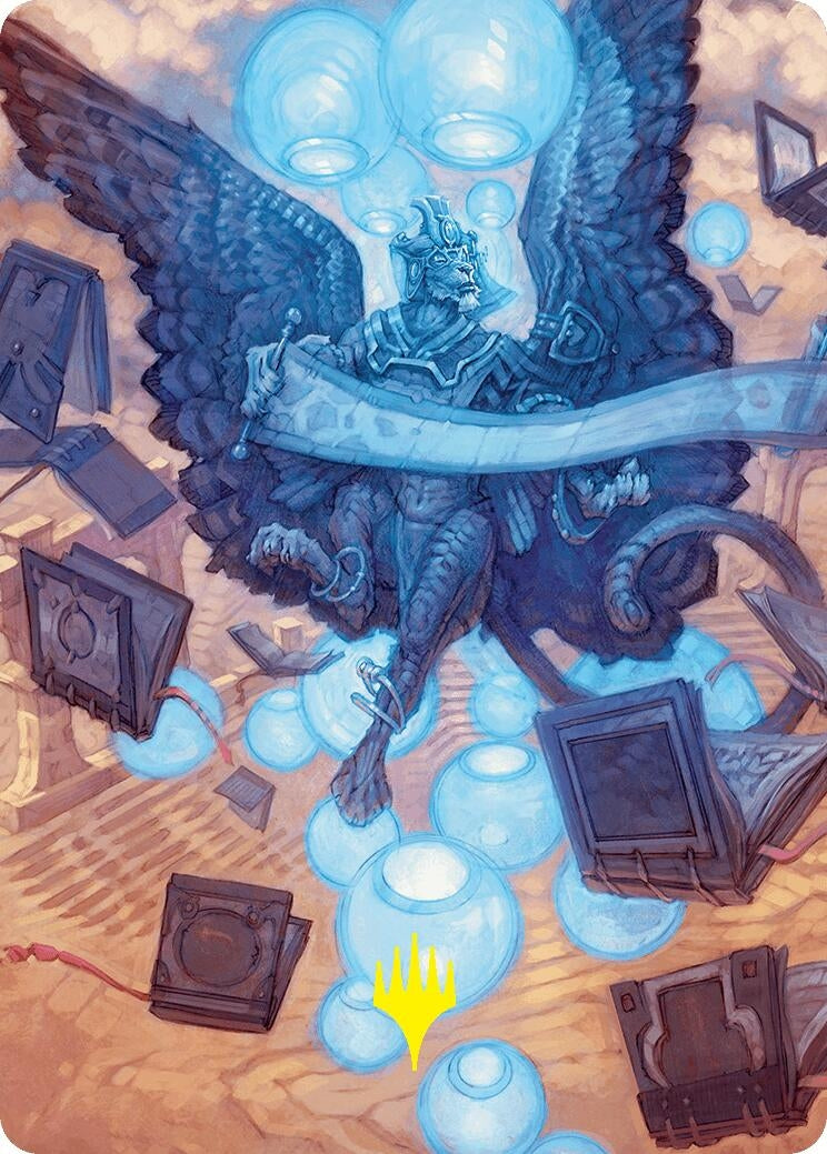 Sphinx of Forgotten Lore Art Card (33/54) (Gold-Stamped Signature) (33) [ASFDN] - MTG Single