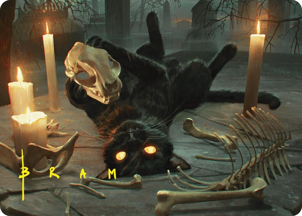 Nine-Lives Familiar Art Card (8/54) (Gold-Stamped Signature) (8) [ASFDN] - MTG Single