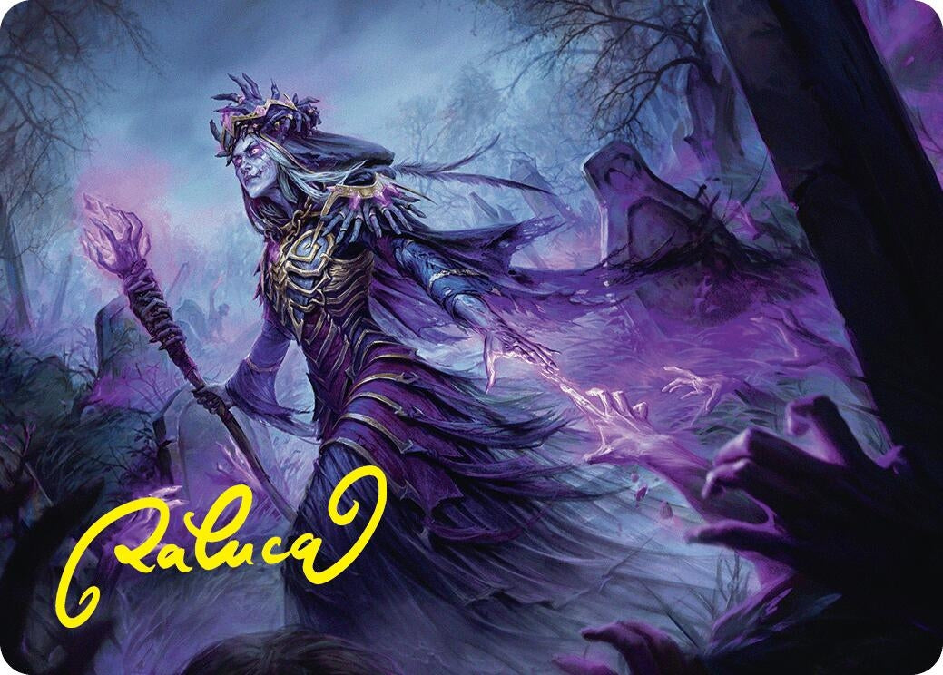 Zul Ashur Lich Lord Art Card (10/54) (Gold-Stamped Signature) (10) [ASFDN] - MTG Single