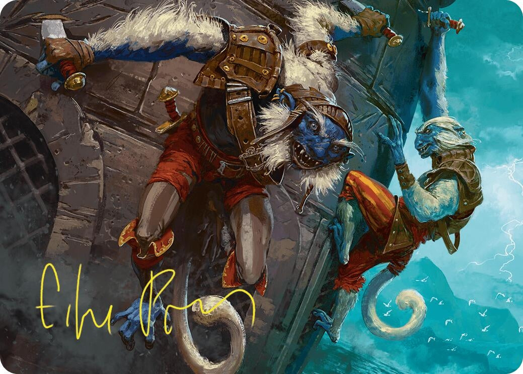 Goblin Boarders Art Card (11/54) (Gold-Stamped Signature) (11) [ASFDN] - MTG Single