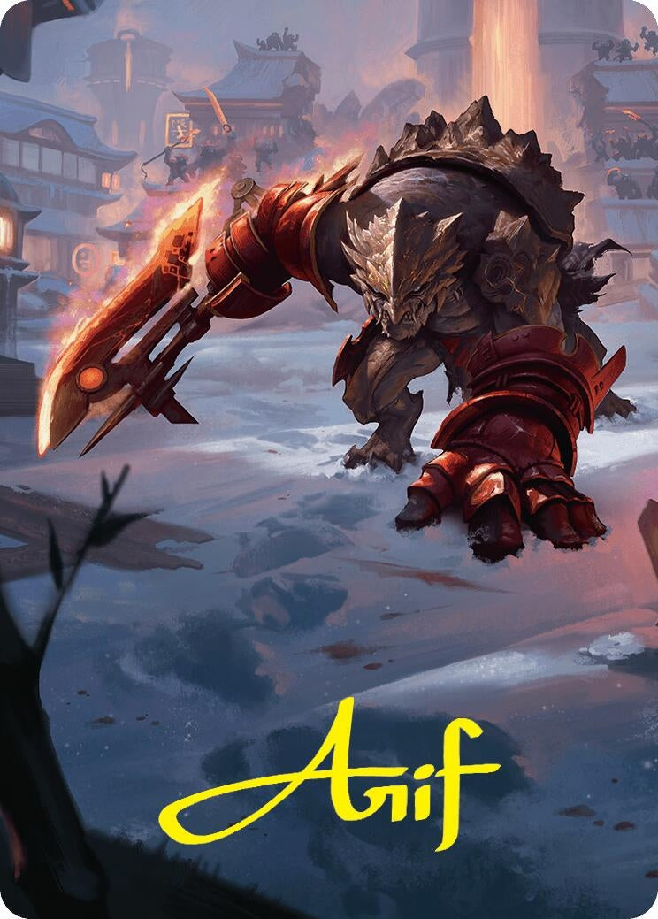 Searslicer Goblin Art Card (39/54) (Gold-Stamped Signature) (39) [ASFDN] - MTG Single