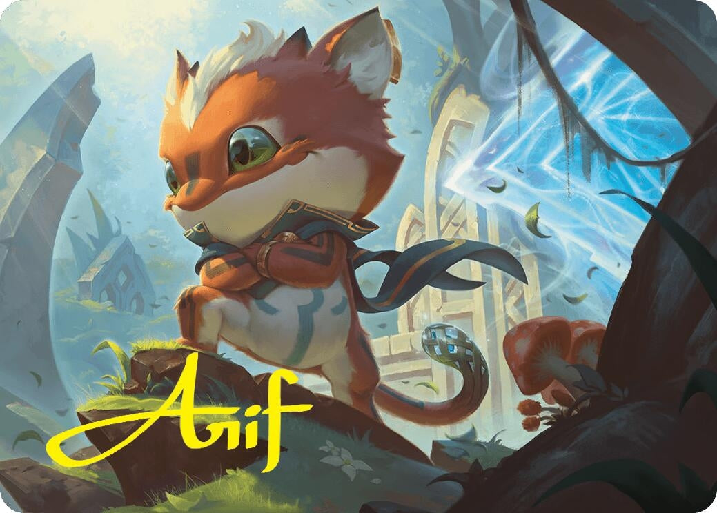 Loot Exuberant Explorer Art Card (12/54) (Gold-Stamped Signature) (12) [ASFDN] - MTG Single