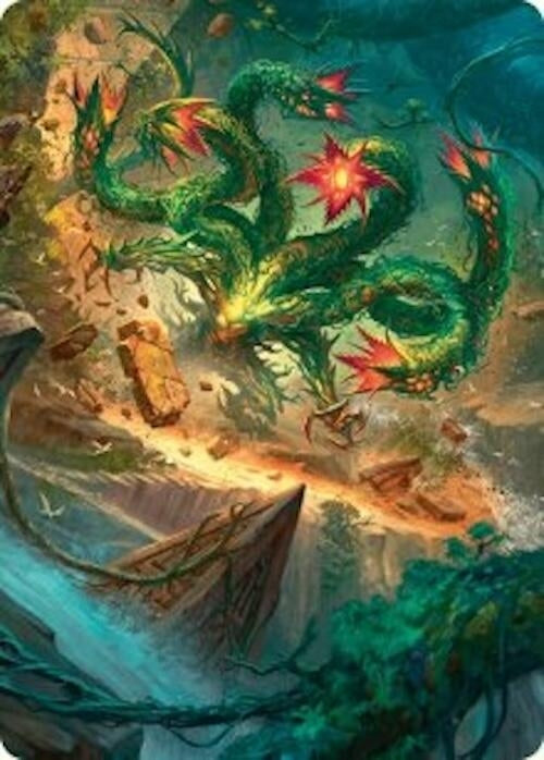 Mossborn Hydra Art Card (42/54) (42) [ASFDN] - MTG Single