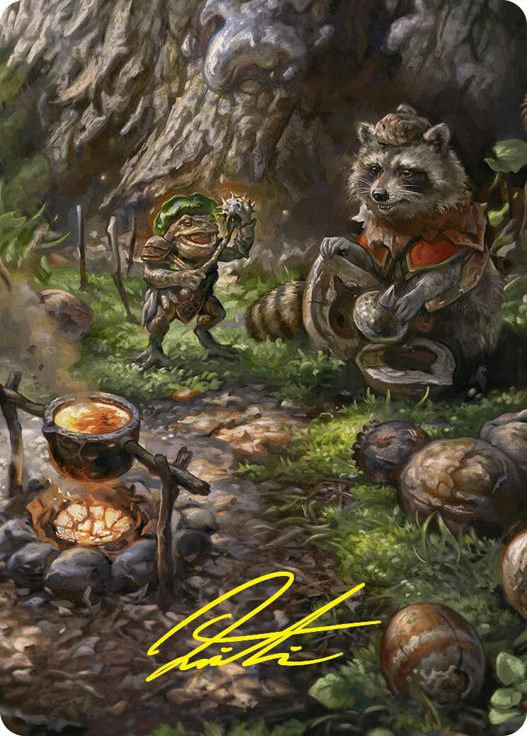 Sylvan Scavenging Art Card (46/54) (Gold-Stamped Signature) (46) [ASFDN] - MTG Single