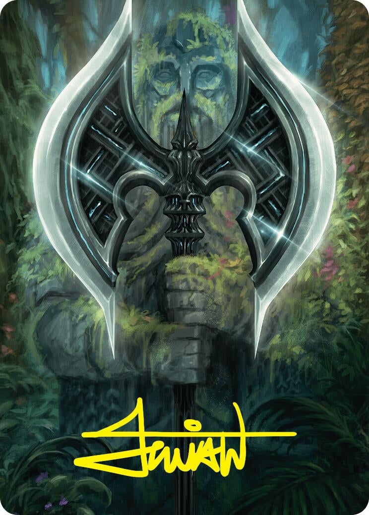Leyline Axe Art Card (18/54) (Gold-Stamped Signature) (49) [ASFDN] - MTG Single