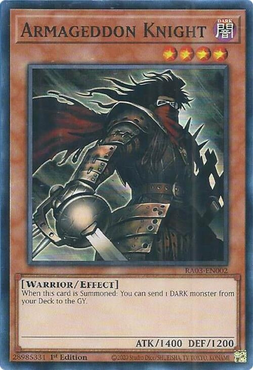 Armageddon Knight (3002) - YuGiOh Single