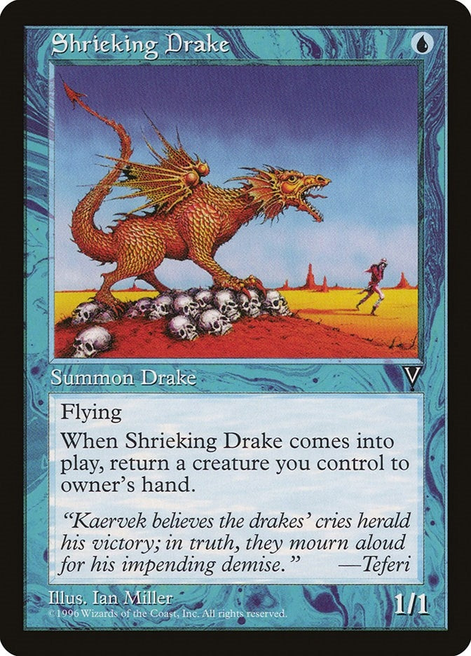 Shrieking Drake [VIS] - MTG Single