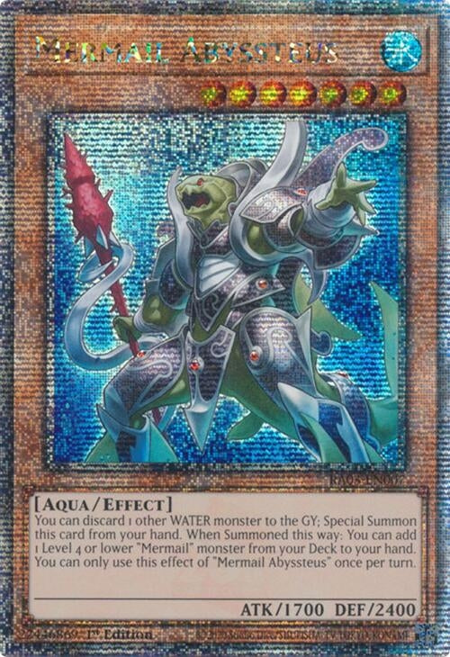 Mermail Abyssteus (Quarter Century Secret Rare) (3007) - YuGiOh Single