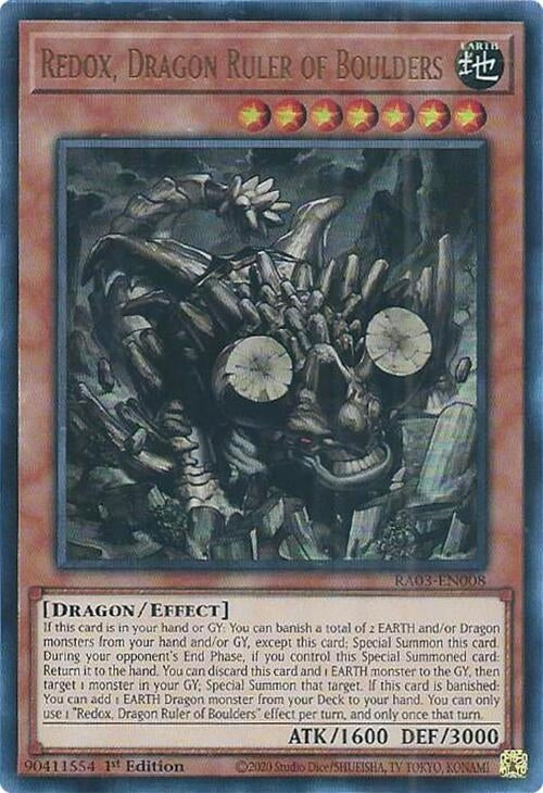 Redox Dragon Ruler of Boulders (UR) (3008) - YuGiOh Single