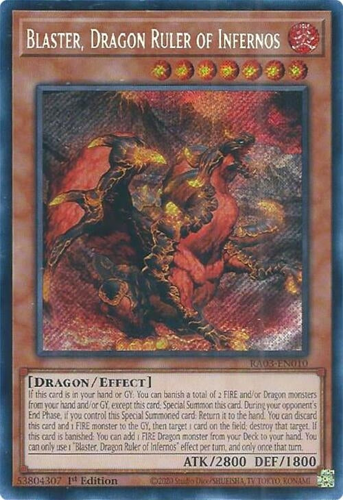 Blaster Dragon Ruler of Infernos (Secret Rare) (3010) - YuGiOh Single
