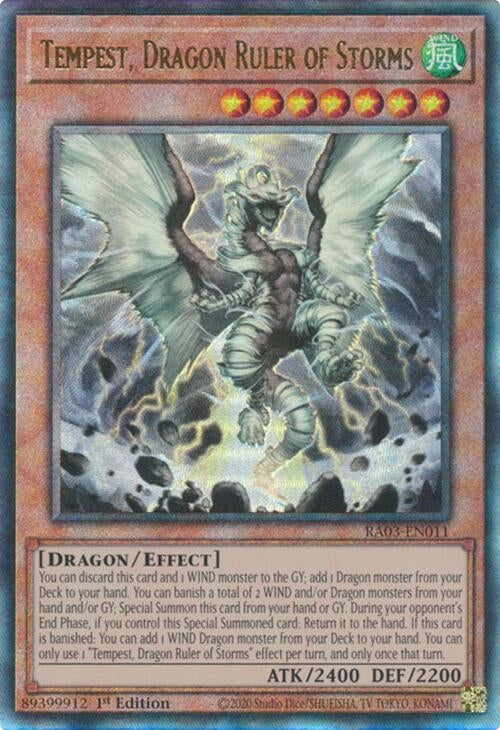 Tempest Dragon Ruler of Storms (PUR) (3011) - YuGiOh Single