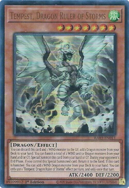 Tempest Dragon Ruler of Storms (UR) (3011) - YuGiOh Single