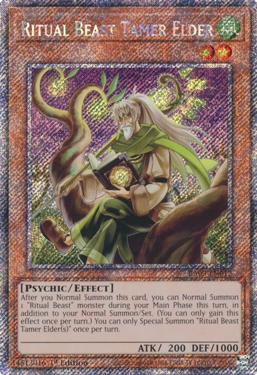 Ritual Beast Tamer Elder (Platinum Secret Rare) (3012) - YuGiOh Single