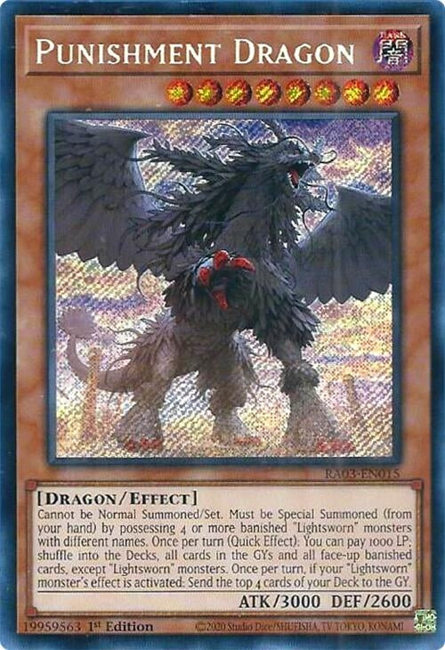 Punishment Dragon (Secret Rare) (3015) - YuGiOh Single