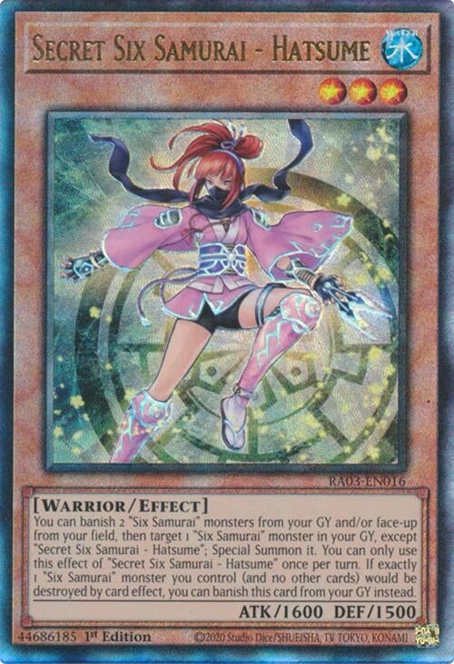 Secret Six Samurai - Hatsume (PUR) (3016) - YuGiOh Single