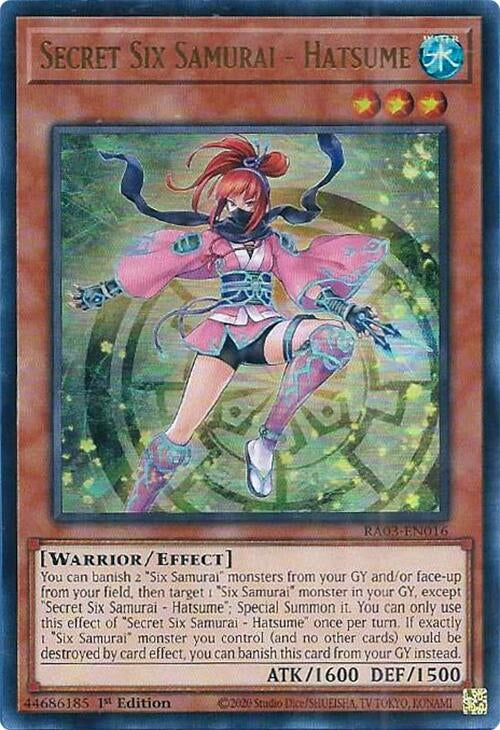 Secret Six Samurai - Hatsume (UR) (3016) - YuGiOh Single