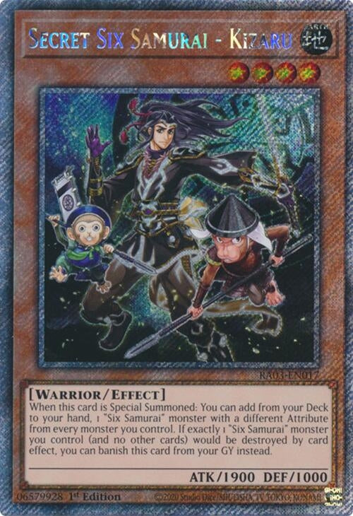 Secret Six Samurai - Kizaru (Platinum Secret Rare) (3017) - YuGiOh Single