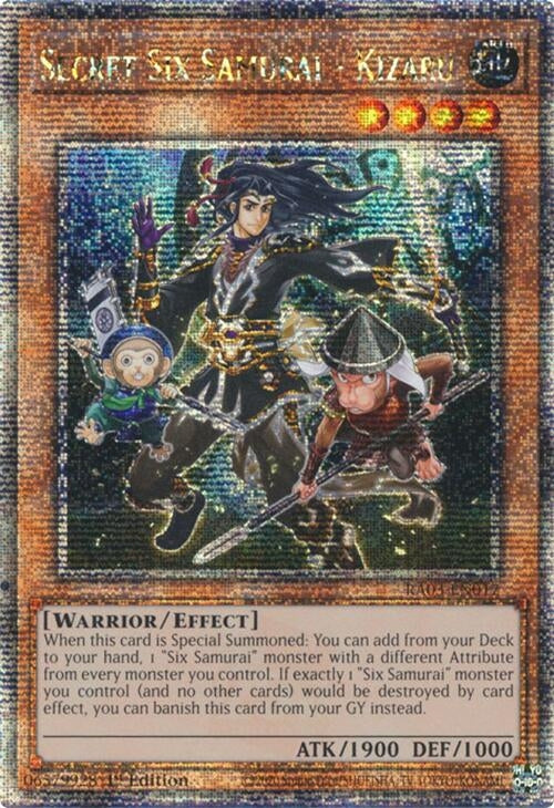 Secret Six Samurai - Kizaru (Quarter Century Secret Rare) (3017) - YuGiOh Single