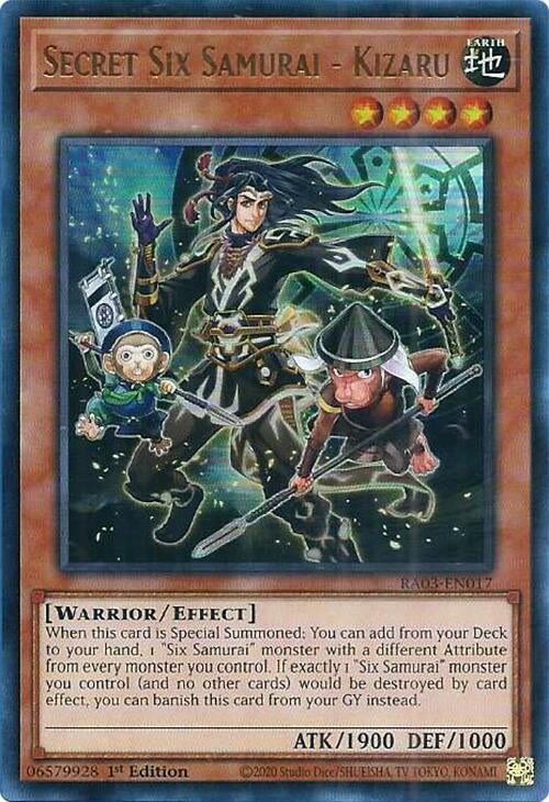 Secret Six Samurai - Kizaru (UR) (3017) - YuGiOh Single