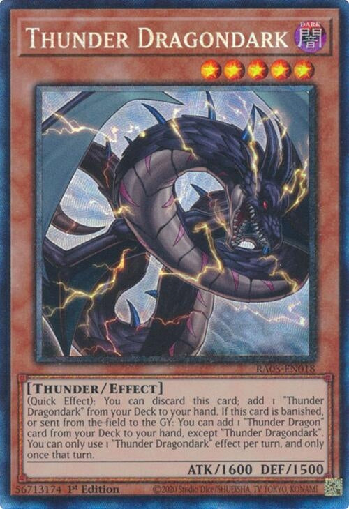 Thunder Dragondark (PCR) (3018) - YuGiOh Single