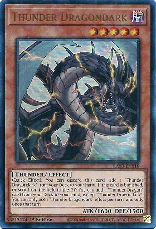 Thunder Dragondark (UR) (3018) - YuGiOh Single