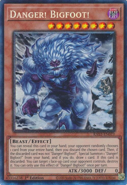 Danger! Bigfoot! (Alternate Art) (PCR) (3019) - YuGiOh Single