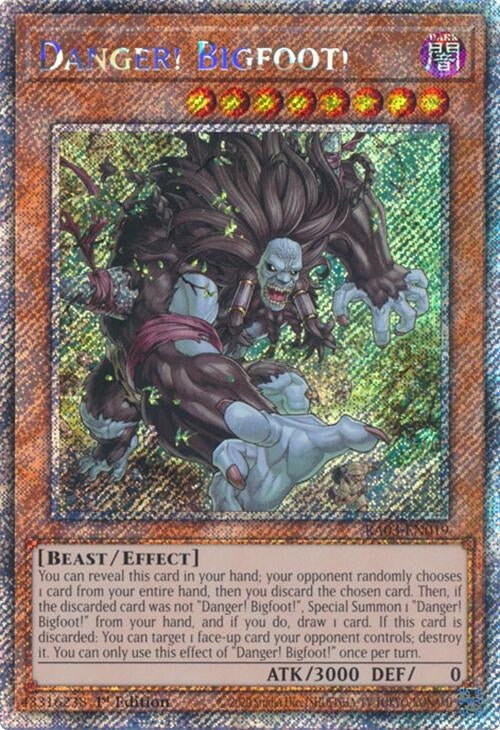 Danger! Bigfoot! (Platinum Secret Rare) (3019) - YuGiOh Single