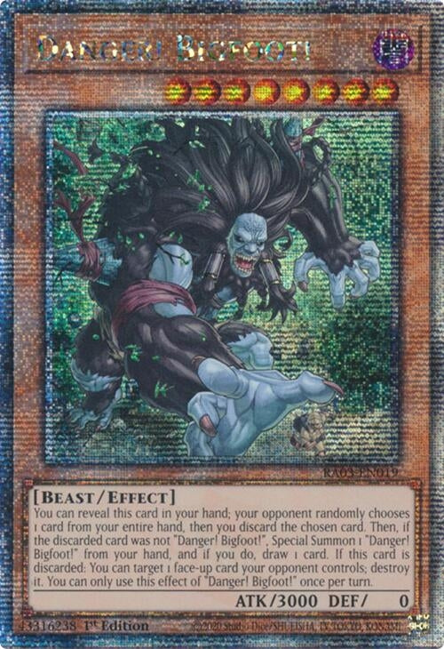 Danger! Bigfoot! (Quarter Century Secret Rare) (3019) - YuGiOh Single