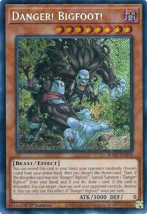 Danger! Bigfoot! (Secret Rare) (3019) - YuGiOh Single