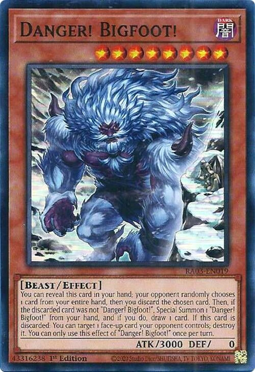 Danger! Bigfoot! (Alternate Art) (3019) - YuGiOh Single