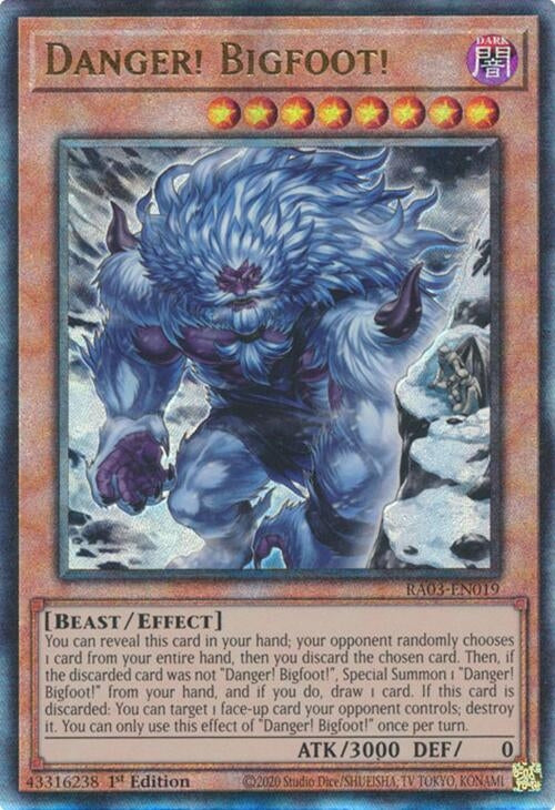 Danger! Bigfoot! (Alternate Art) (PUR) (3019) - YuGiOh Single