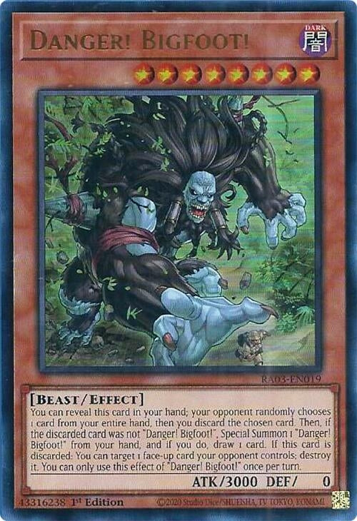 Danger! Bigfoot! (UR) (3019) - YuGiOh Single